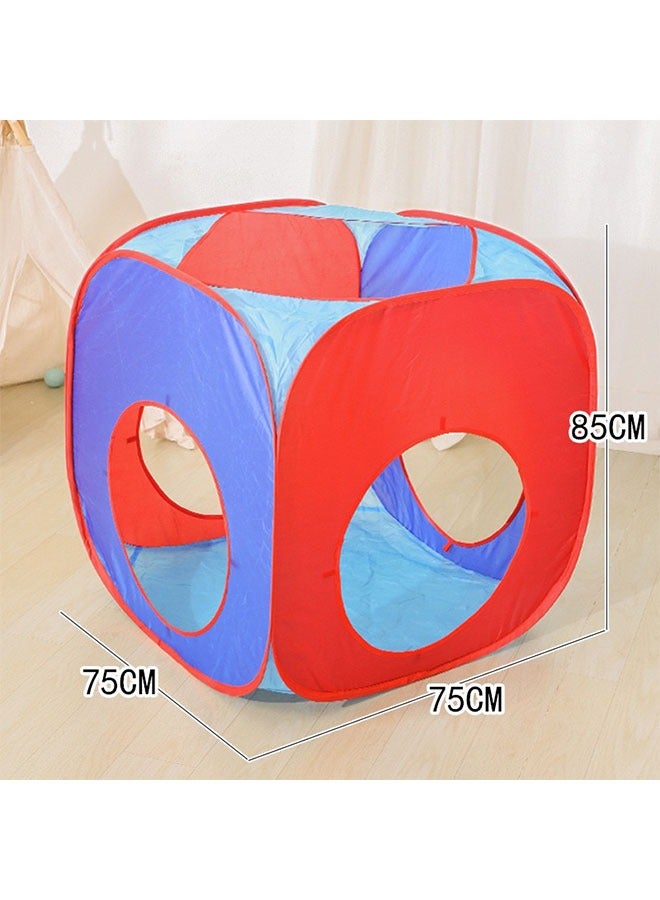 Portable 3 in 1 Foldable Pop Up Indoor Outdoor Play Tent with Tunnel and Ball Pool for Kids