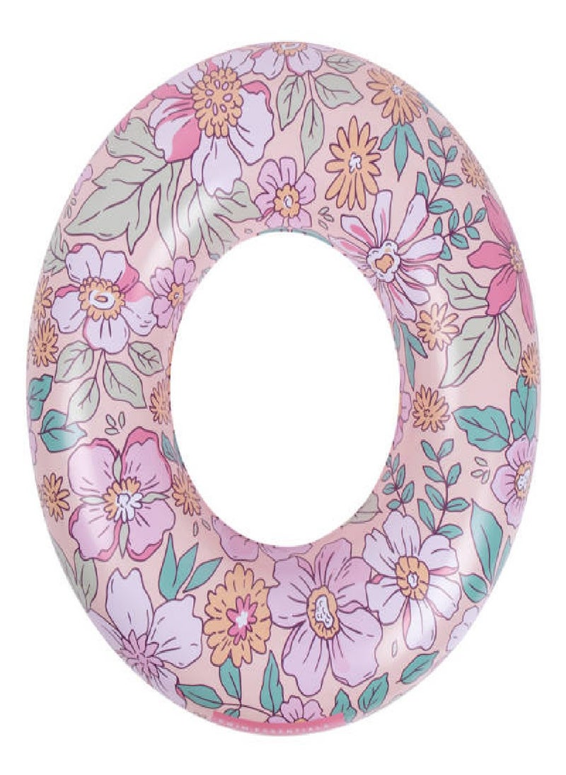 Swim Essentials  Pink Blossom Printed Swimring 90 cm diameter, Suitable for Age +3