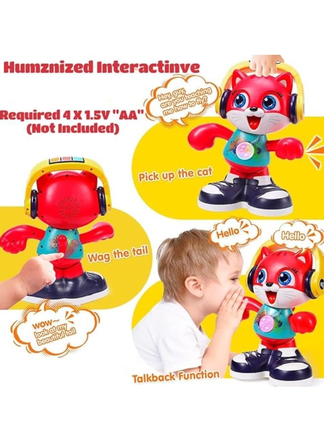 Beauty Hub Dancing Cat with Music & Recording Kids Interactive Early Learning Education Toddlers Toys, Boys & Girls 18-36 Months