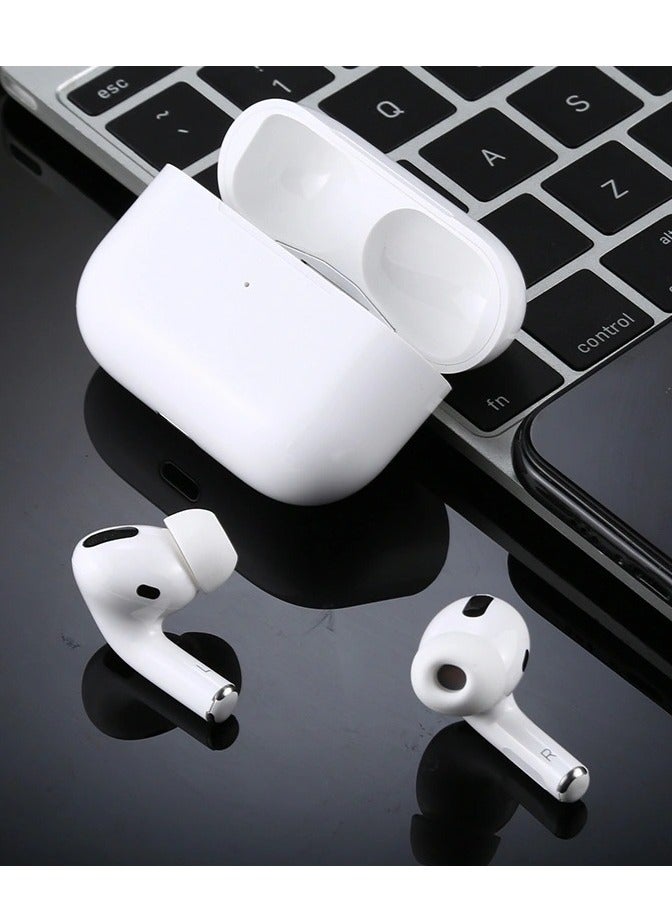 Rebenuo True Wireless Bluetooth Earpods Headset with Wireless Charging (White MODEL RCP60