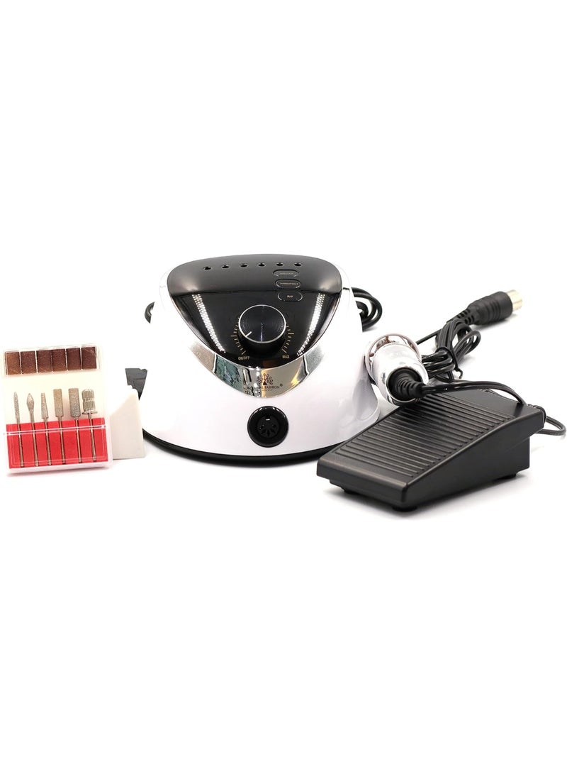 M12 Electric Nail Drill Achieve Salon-Quality Manicures And Pedicures At Home (35,000 Rpm, 68W) White