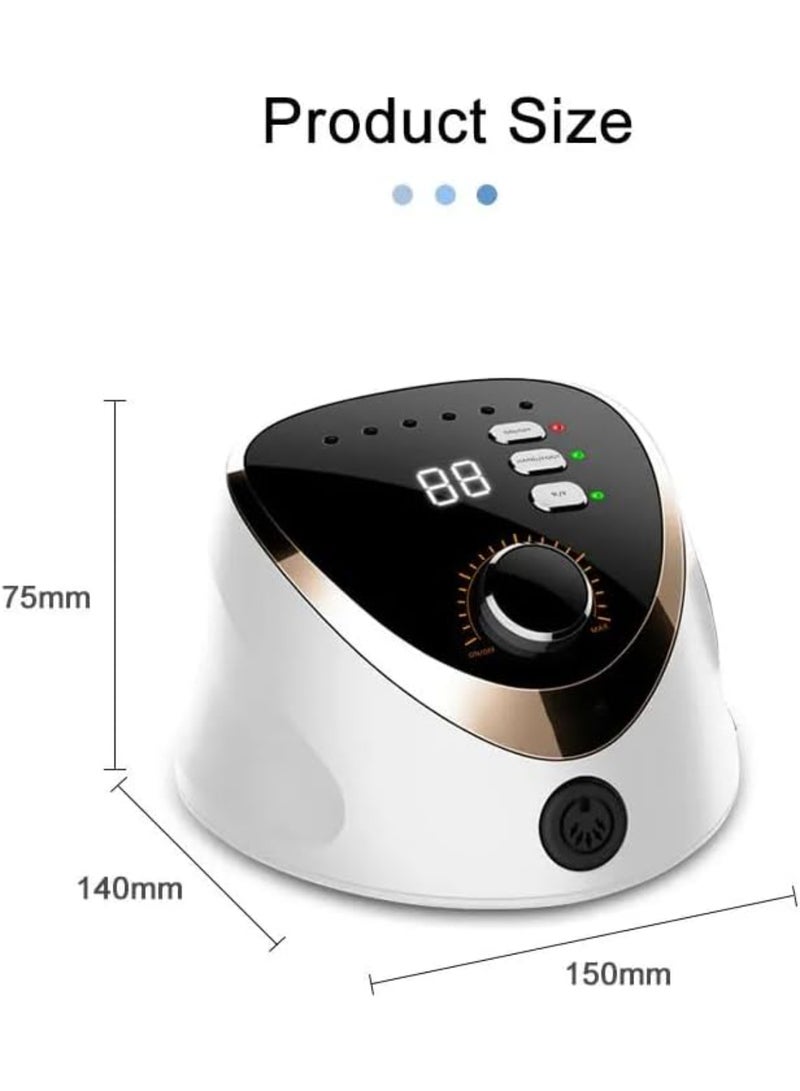 M12 Electric Nail Drill Achieve Salon-Quality Manicures And Pedicures At Home (35,000 Rpm, 68W) White