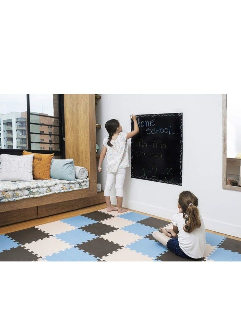 COOLBABY Soft Non-Toxic Baby Play Mat Toddler Play Mat Colorful Puzzle Play Mat 16pcs Bonus Square Foam Floor Mats for Kids and Infants EVA Foam Interlocking Tiles for Gym, Nursery, Playroom