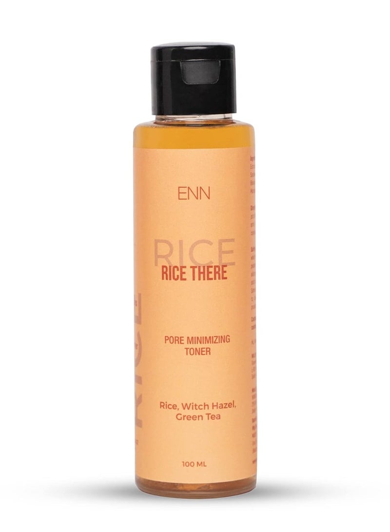 ENN Rice There Pore Minimizing Face Toner Oil Control With Rice And Witch Hazel Extract Tightens Pores Removes Impurities And Soothes Skin Natural For Men and Women (100 Millilitre)