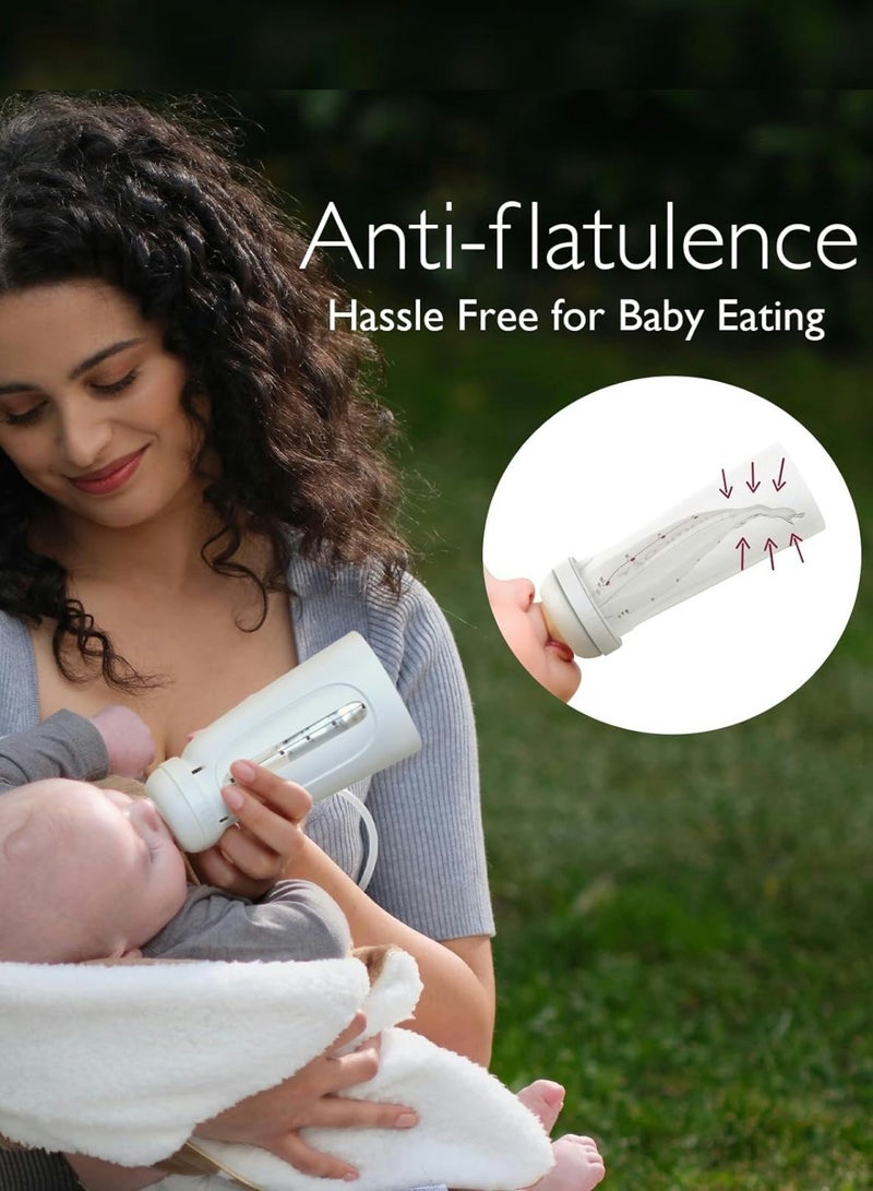 Disposable Baby Bottle Kit, Wash-Free, Leakproof and Transfer-Free Breastmilk Storage Bags for Freezing, Heating and Direct Feeding
