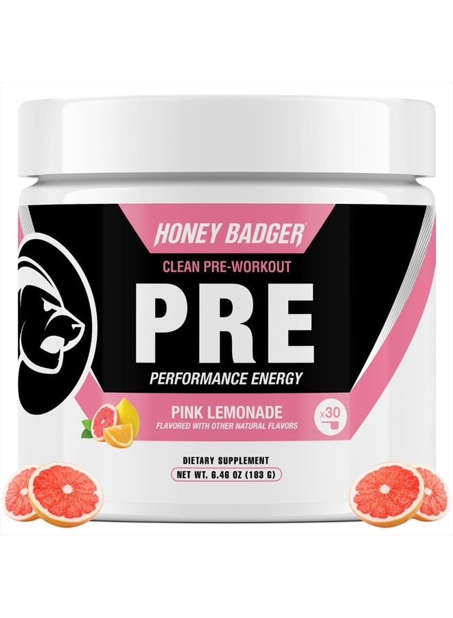 Pre Workout Powder, Keto Vegan Preworkout for Men & Women with Vitamin C for Immune Support, Beta Alanine & Caffeine, Sugar Free Natural Energy Supplement, Pink Lemonade, 30 Servings