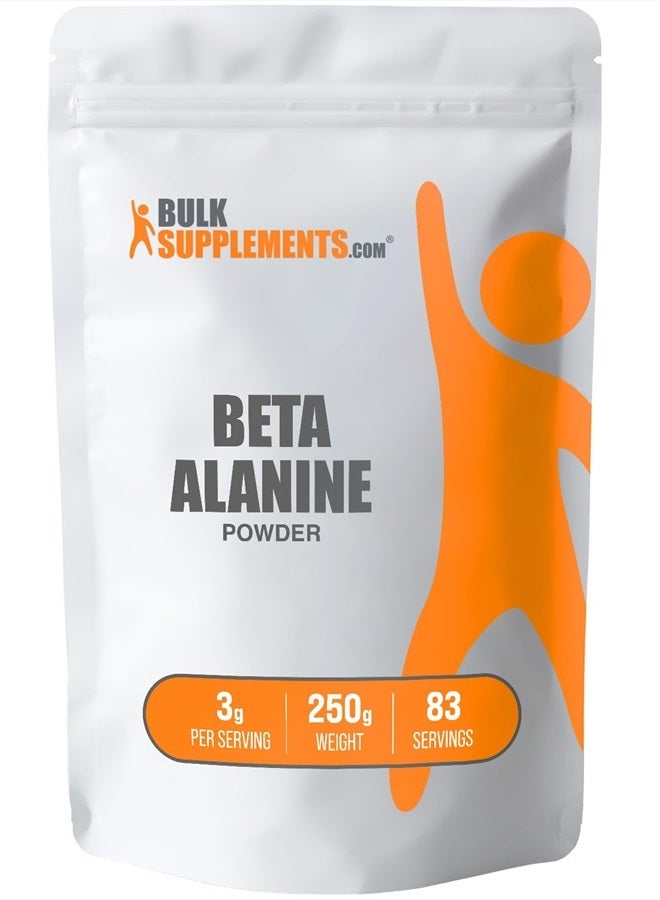 Beta Alanine Powder - Beta Alanine Supplement, Beta Alanine Pre Workout, Beta Alanine 3000mg - Unflavored & Gluten Free, 3g per Serving, 250g (8.8 oz) (Pack of 1)