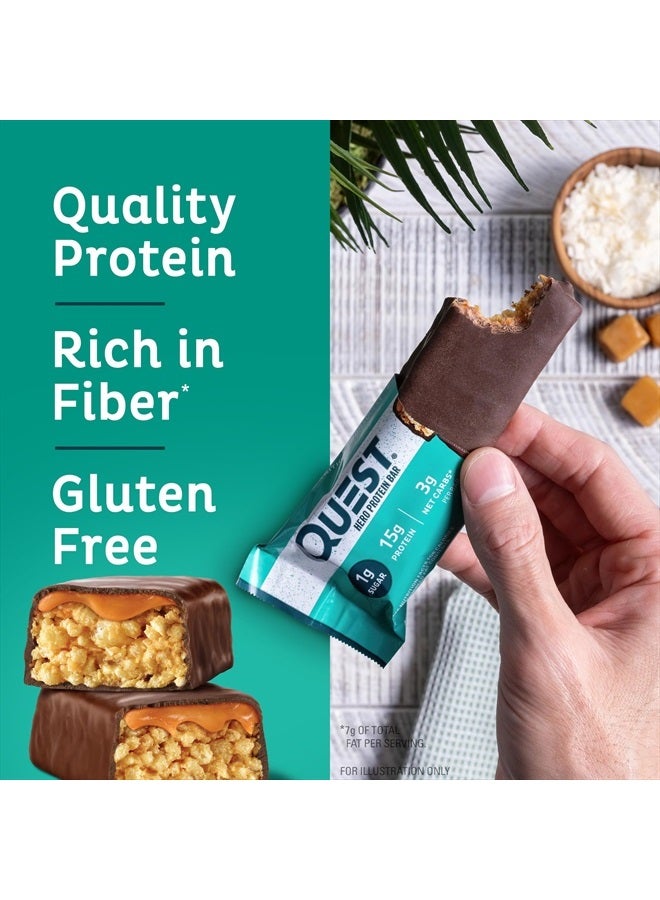 Crispy Chocolate Coconut Hero Protein Bar, 15g Protein, 1g Sugar, 3g Net Carbs, Gluten Free, Keto Friendly, 12 Count