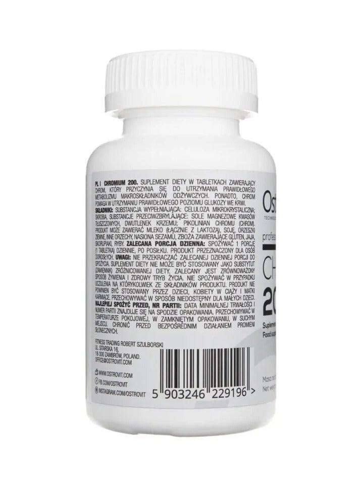 Ostrovit Chromium 200, 200 Tablets 200 Serving