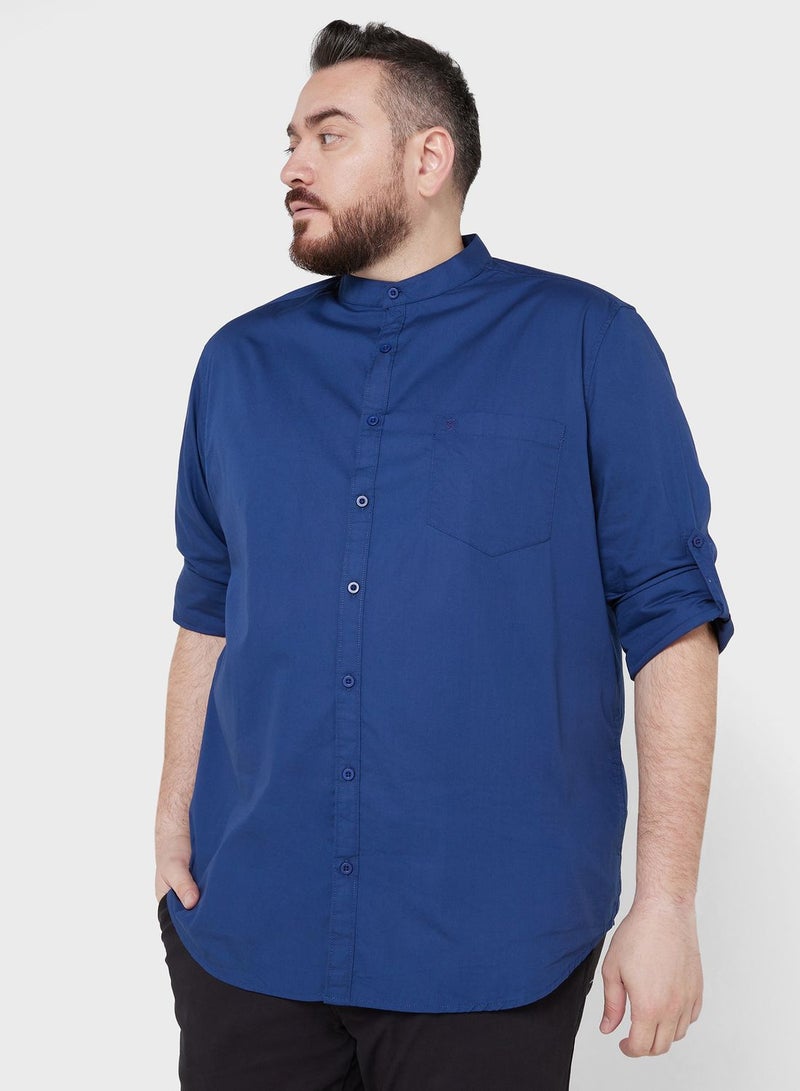 Thomas Scott Plus Size Premium Slim Fit Pure Cotton Casual Shirt