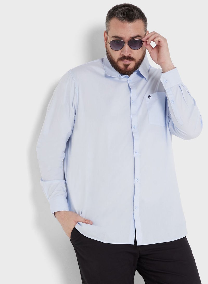 Thomas Scott Plus Size Cotton Casual Shirt