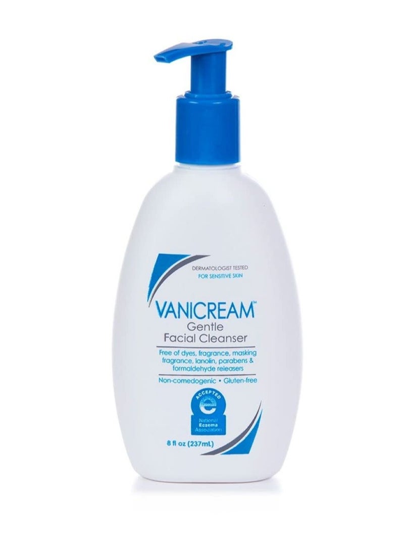 Vanicream Gentle Facial Cleanser with Pump Dispenser - 8 fl oz - Formulated Without Common Irritants for Those with Sensitive Skin