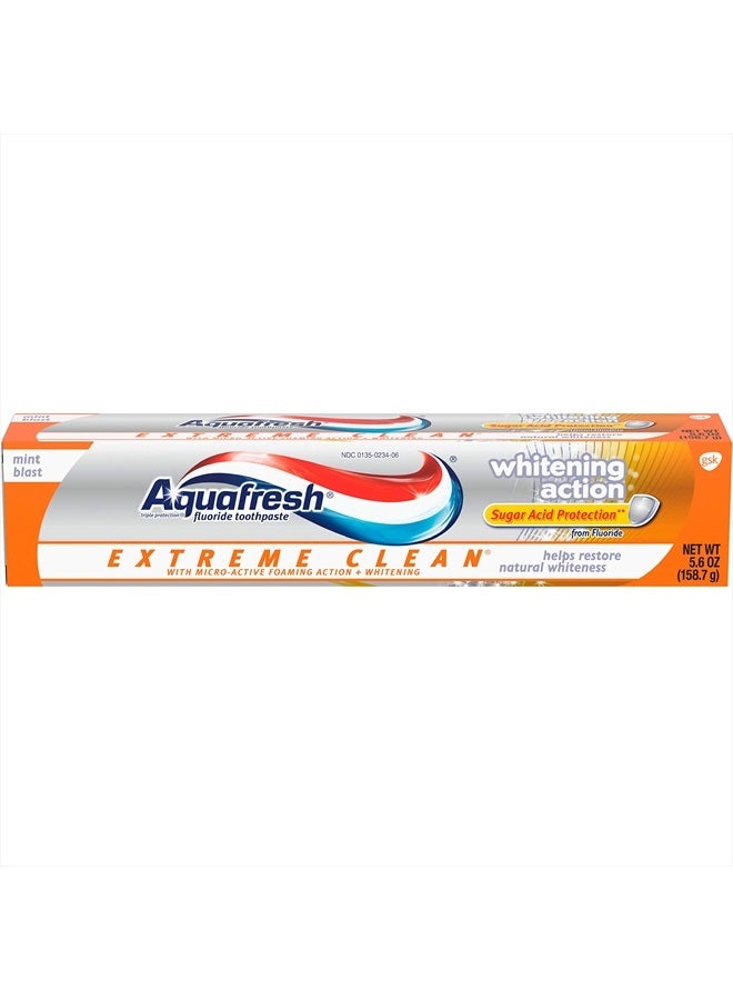 Extreme Clean Whitening Action Fluoride Toothpaste for Cavity Protection, 5.6 ounce