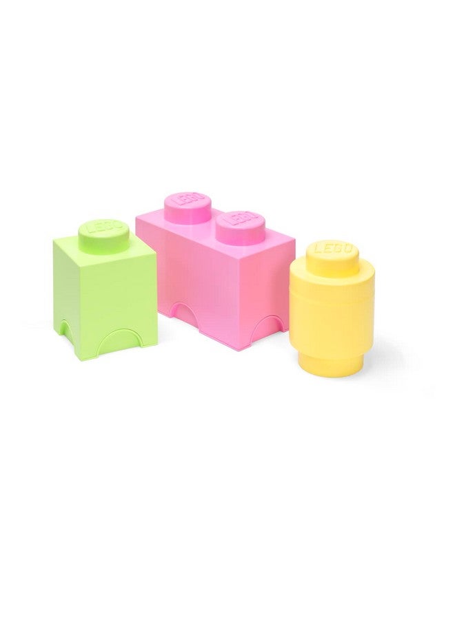 Lego Storage Brick Multipack S Pastel Stackable Storage Boxes Set Of 3 Pcs