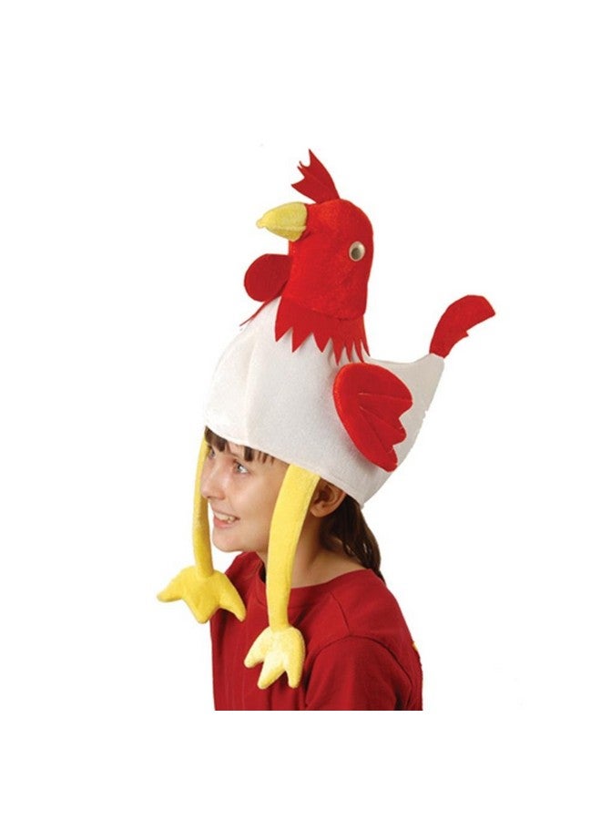 U. S. Toy H530 Rooster Hat Multicolor Standard Size