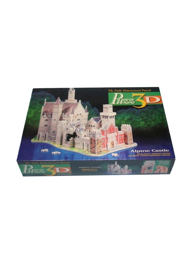 1000-Piece Alpine Castle 3D Puzzle Game