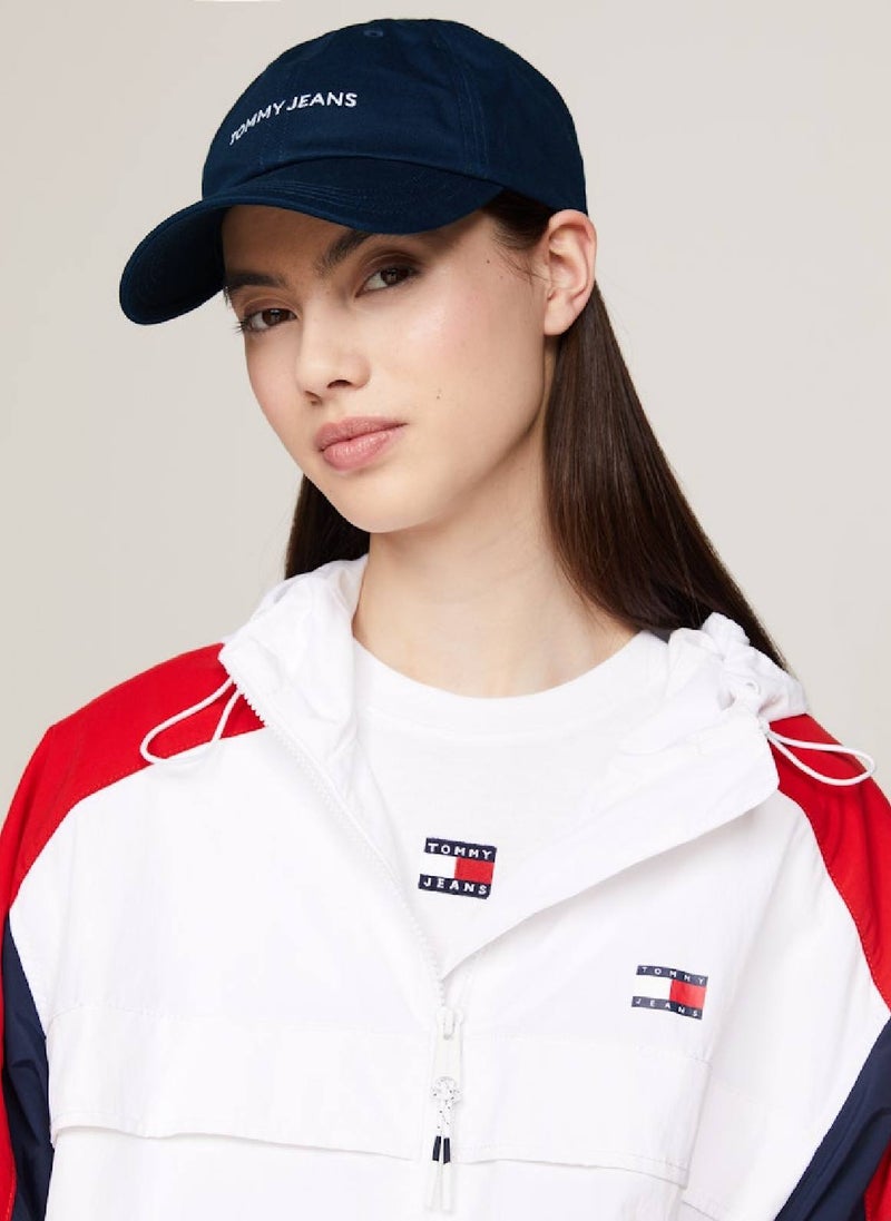Women's Front Logo Baseball Cap -  Pure organic cotton, Navy