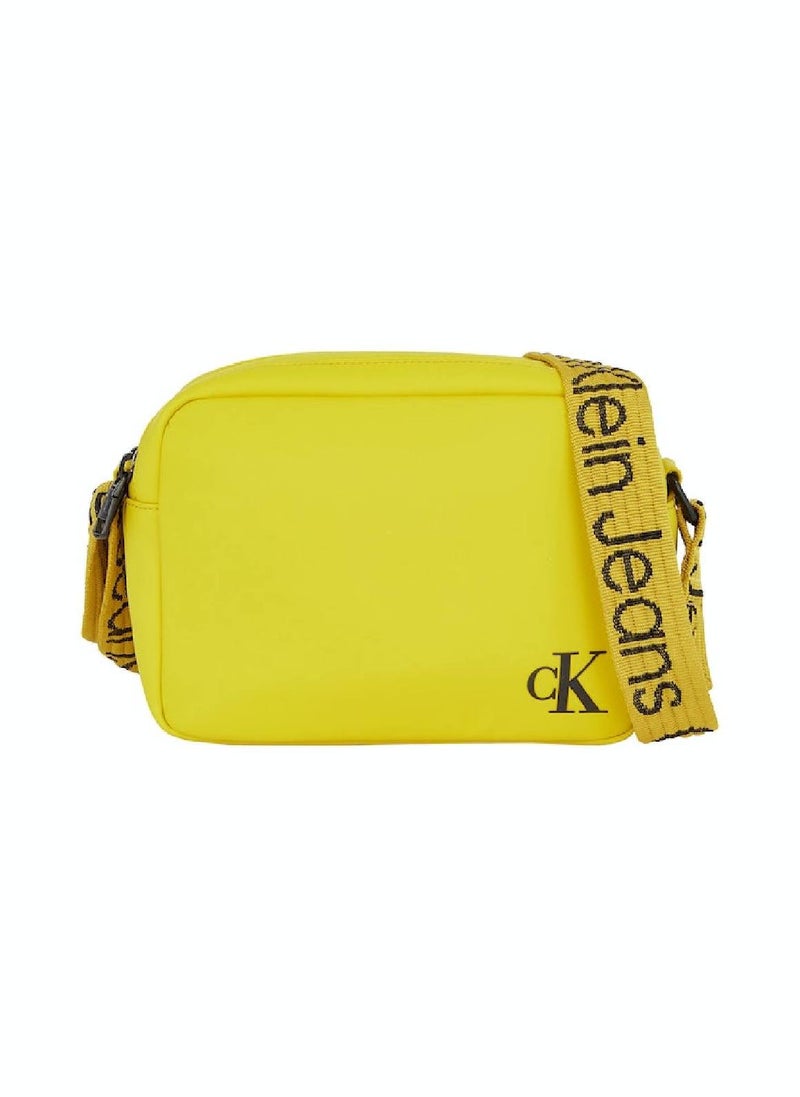 Women's Crossbody Bag -  soft recycled polyester exterior, Yellow