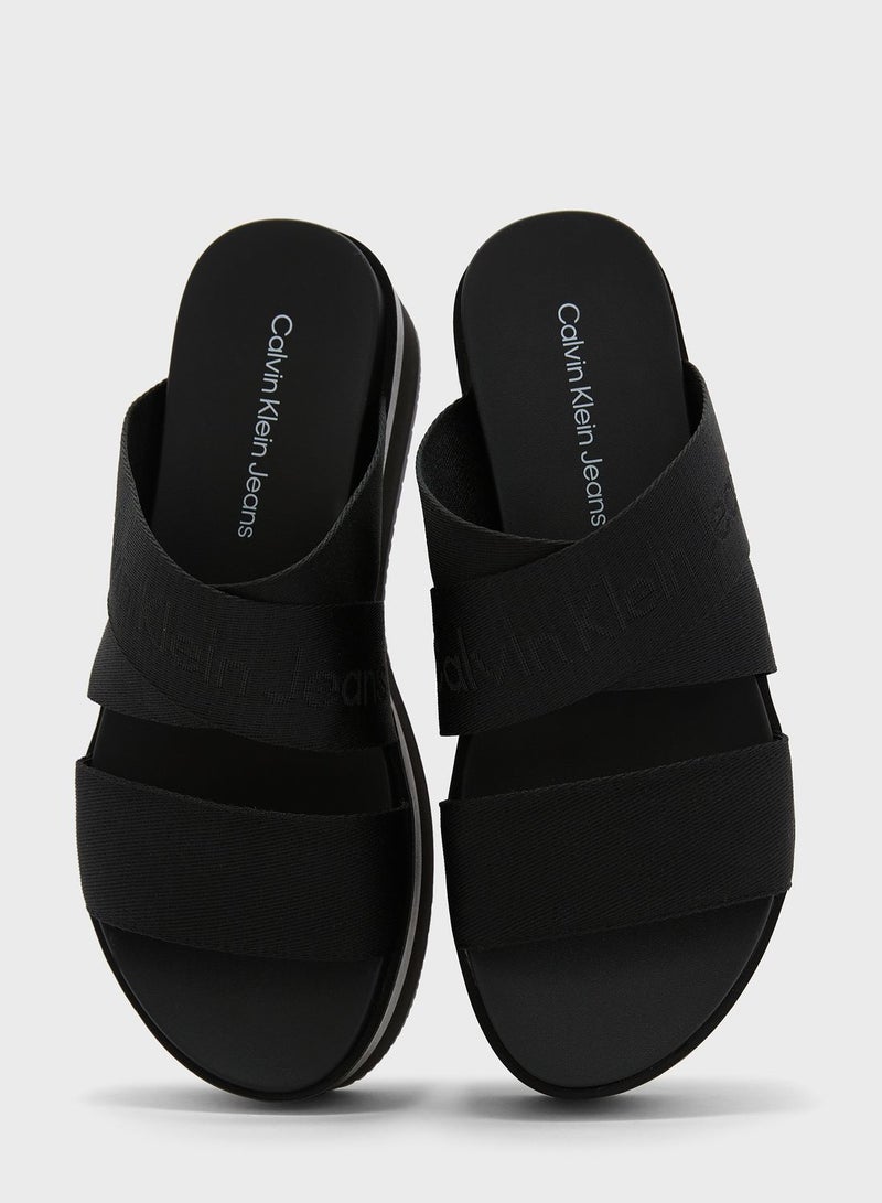 Flatform Webbing Sandals