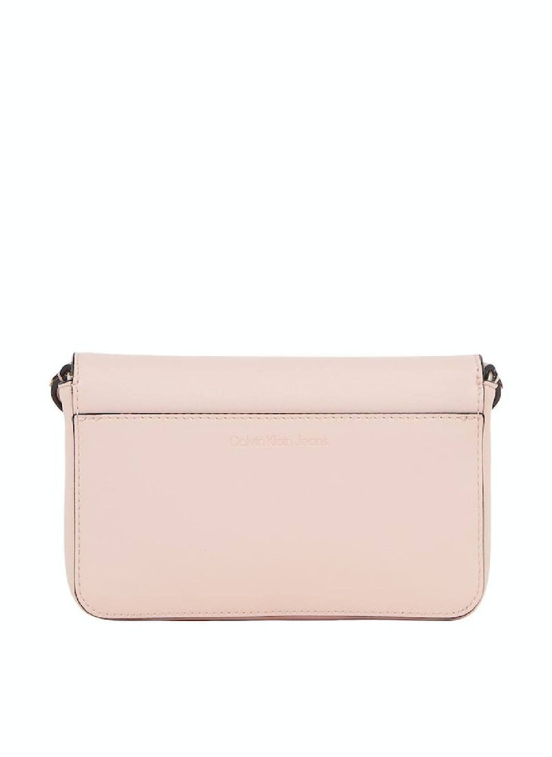 Women's  Sculpted Wallet with Phone Holder and Adjustable Strap,  Pink