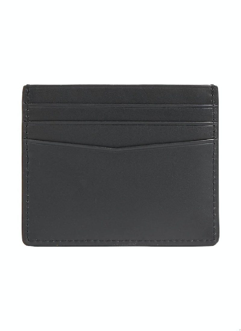 Men's Leather Monogram Soft Cardholder - Leather, Black