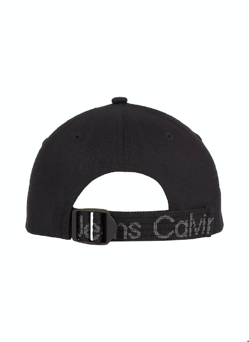 Men's Twill Cap -  organic cotton twill , Black