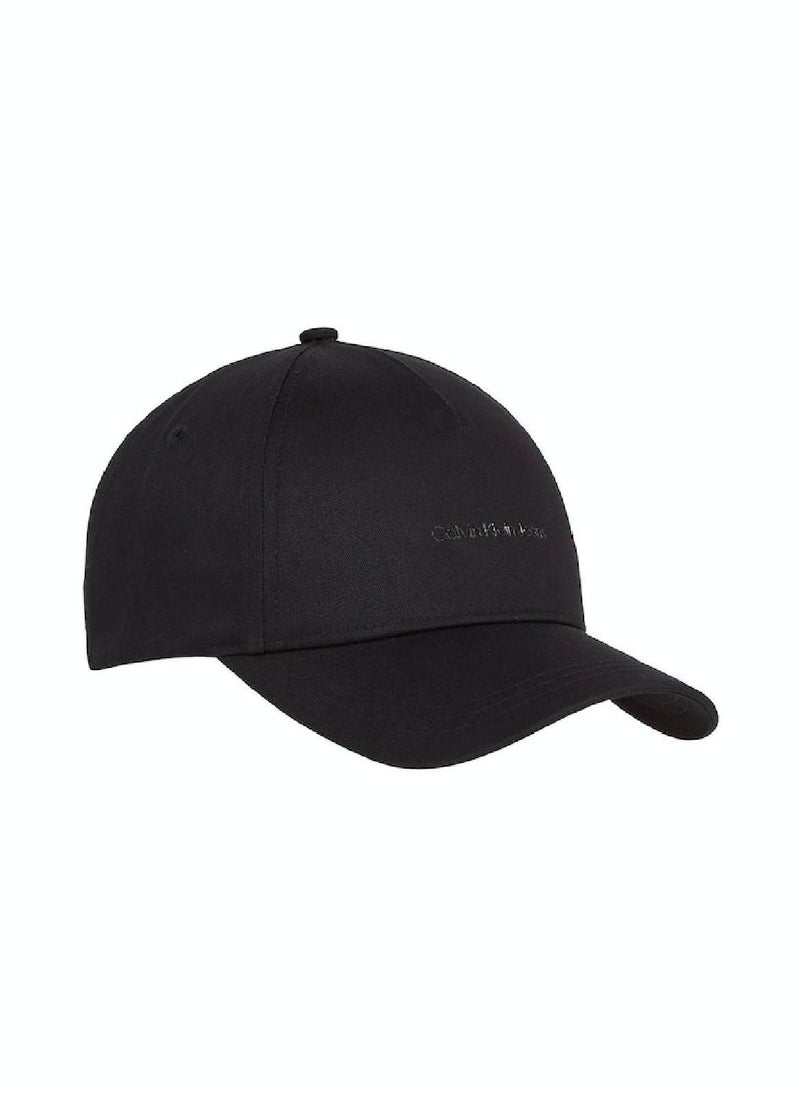 Men's Twill Cap -  organic cotton twill , Black