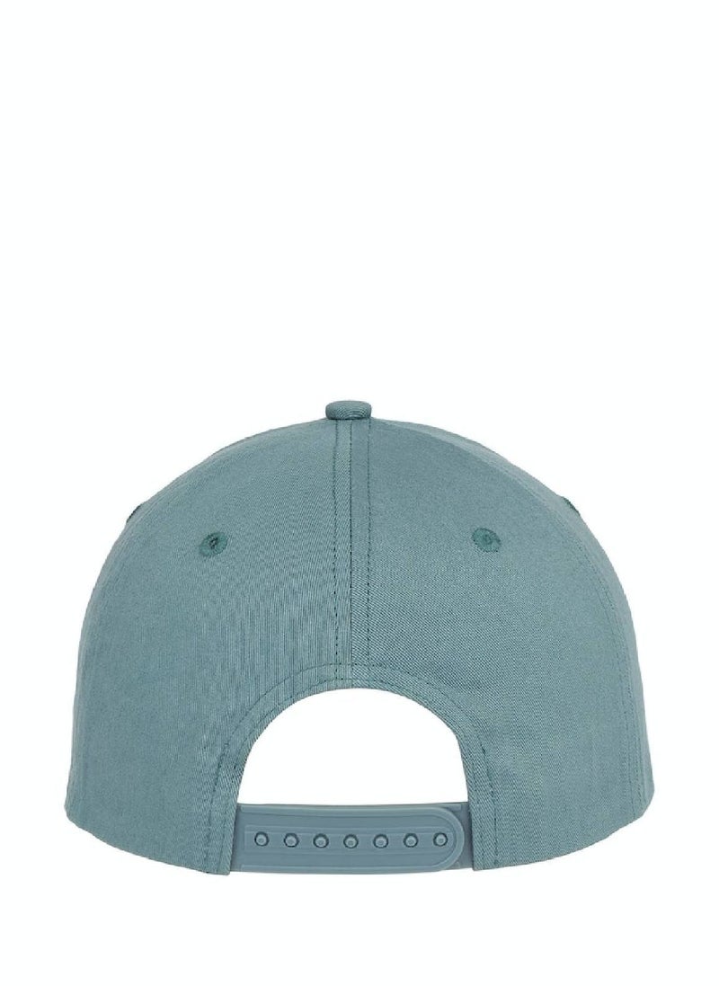 Men's Twill Logo Cap -  organic cotton twill, Blue