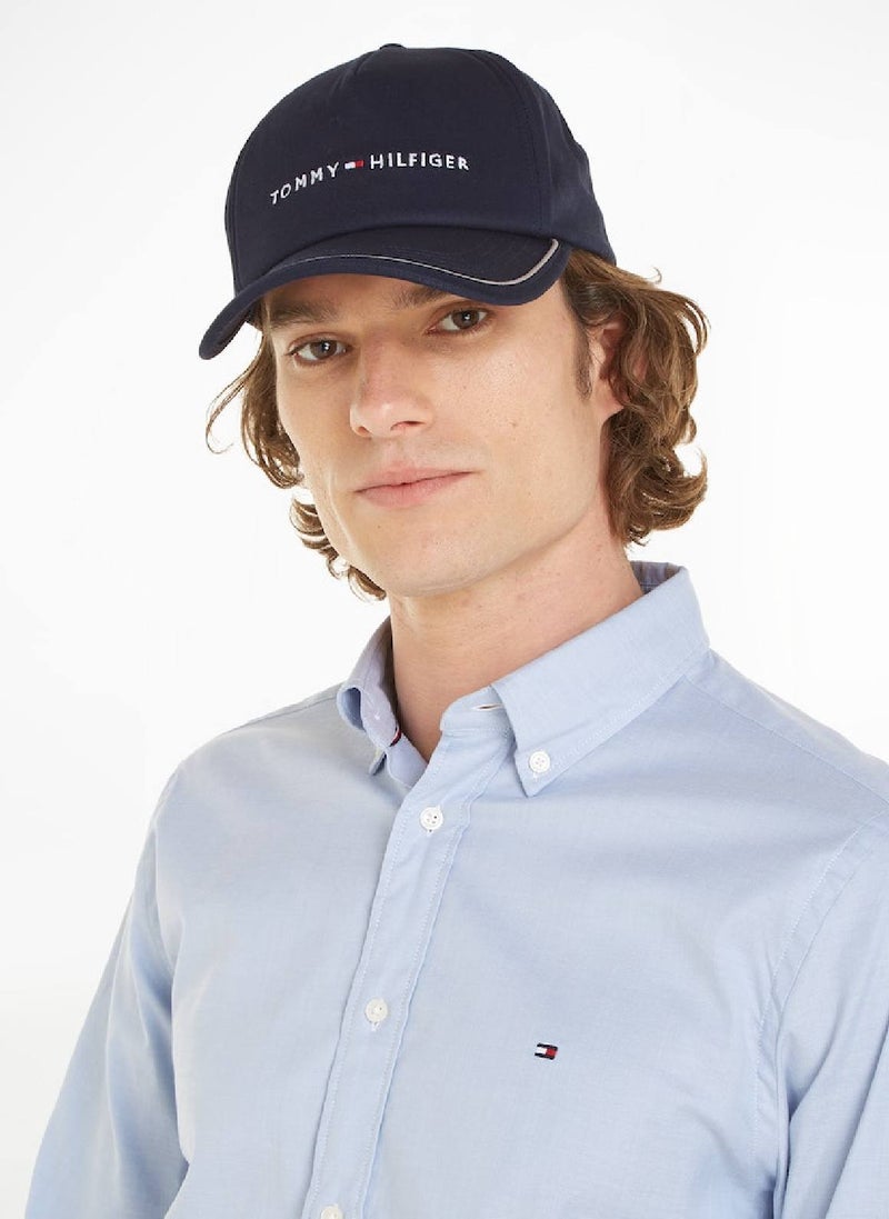 Men's Soft Logo Baseball Cap -  Pure organic cotton, Blue