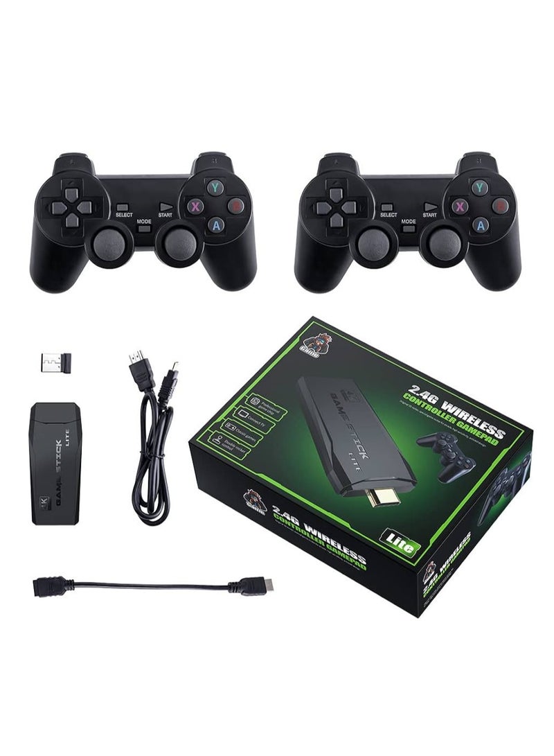 Game Stick 4K Small Box HD Built in 10000 Games 64GB Video game Consoles X2 Gaming Console Retro Classic TV Gaming pc 2023 M8 2.4G Wireless Controller Gamepad