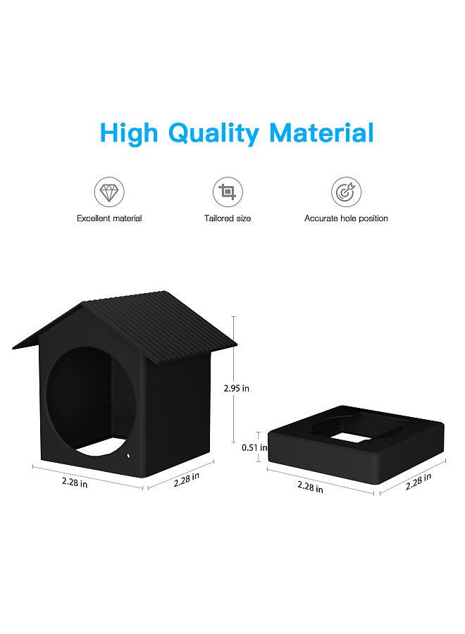 Protective Silicone Cover Compatible with Wyze Cam Outdoor Security Camera Silicone Skins Roof Shape Weather Resistant Full Protection