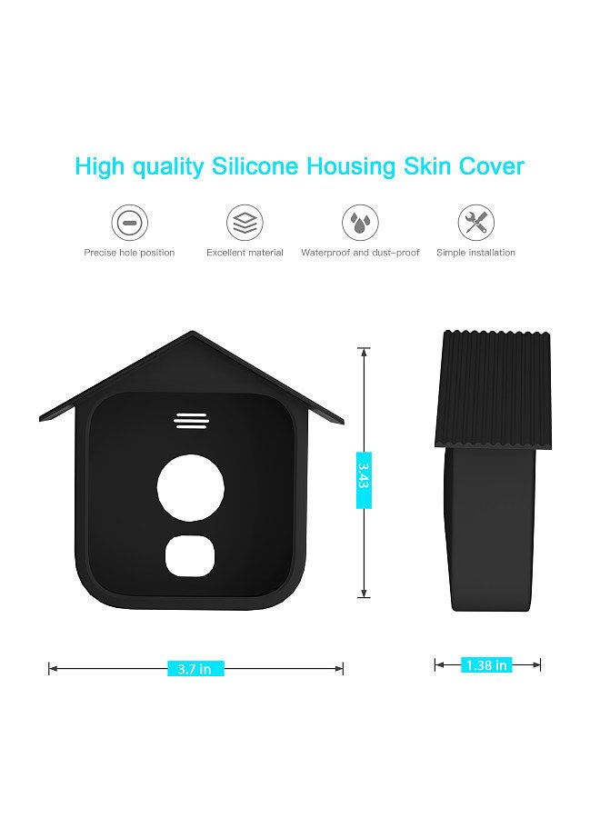 Silicone Skin Replacement for All-New Blink Outdoor Security Camera Silicone Case Anti-Scratch Protective Cover Roof Shape for Full Protection Compatible with Blink Camera