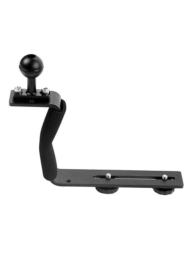 Aluminum Alloy Diving Tray Handle Underwater Camera Mount Rig Photography Plate Bracket with Ball for DSLR SLR Digital Camera