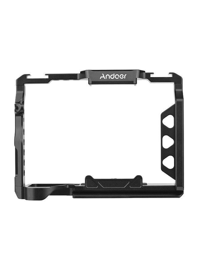 Andoer Aluminum Alloy Camera Cage with 1/4 Inch Screws Holes Cold Shoe Mounts Replacement for Sony A7 IV