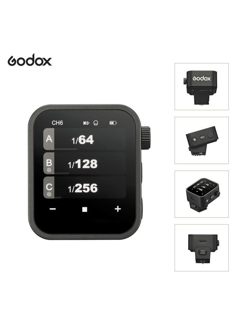 X3C 2.4G Wireless Flash Trigger Transmitter TTL Autoflash with Large OLED Touchscreen Multiple Flash Modes with USB Port 32 Channels 16 Groups Compatible