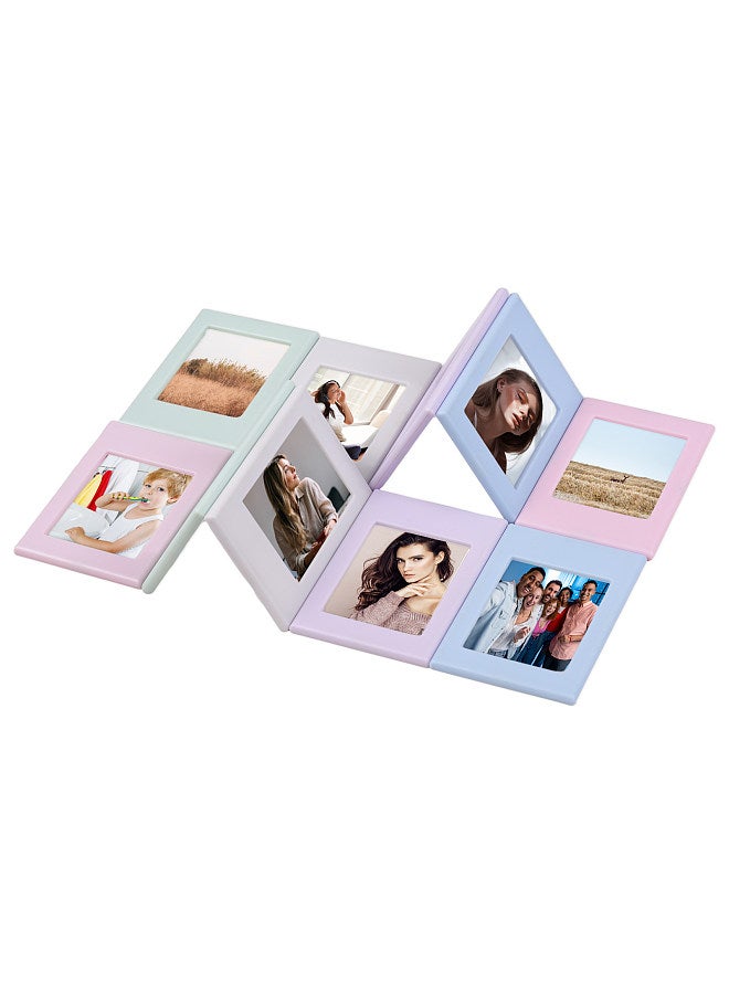 10pcs 3.8x2.5in Magnetic Picture Frames Mini Photo Frames Set for Refrigerator Locker Office Kitchen Cabinet Classroom