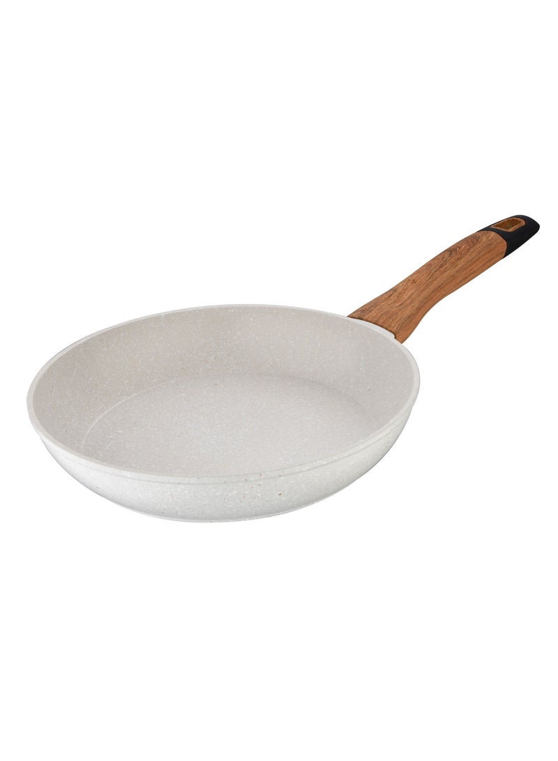 Frypan Forged Aluminium Marble Non Stick Coating Soft Touch Handle 24 CM