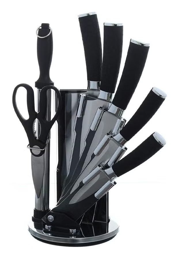 Kitchen Knife Set of 8 Black