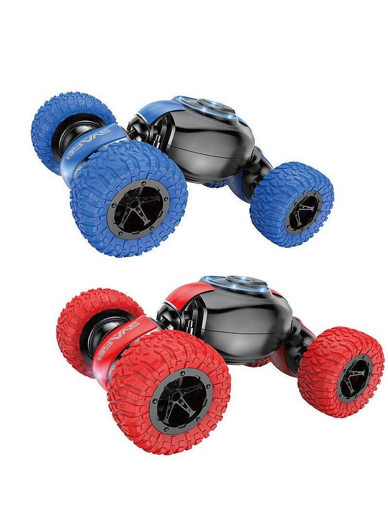 Remote Control Car Double Sided 360°Rotating Cars with Headlights Electric Race Car Off-Road Stunt Car Rechargeable Toy Car