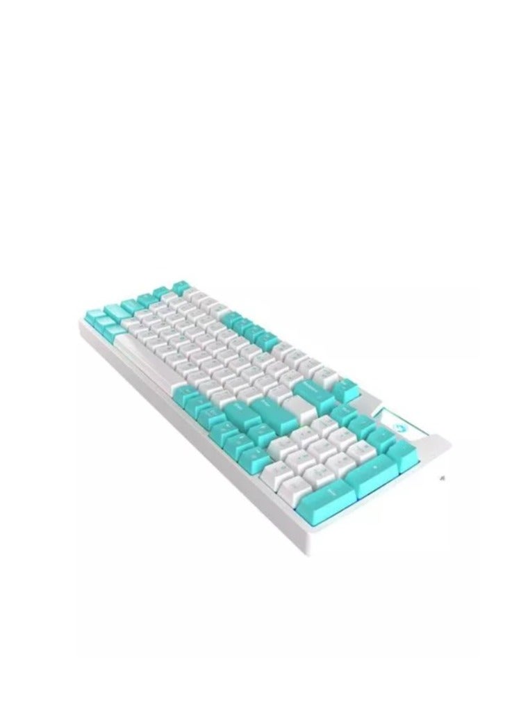 MARVO KG972W EN-BL+WH Mechanical Wireless Gaming Keyboard with Suspended GASKET Structure
