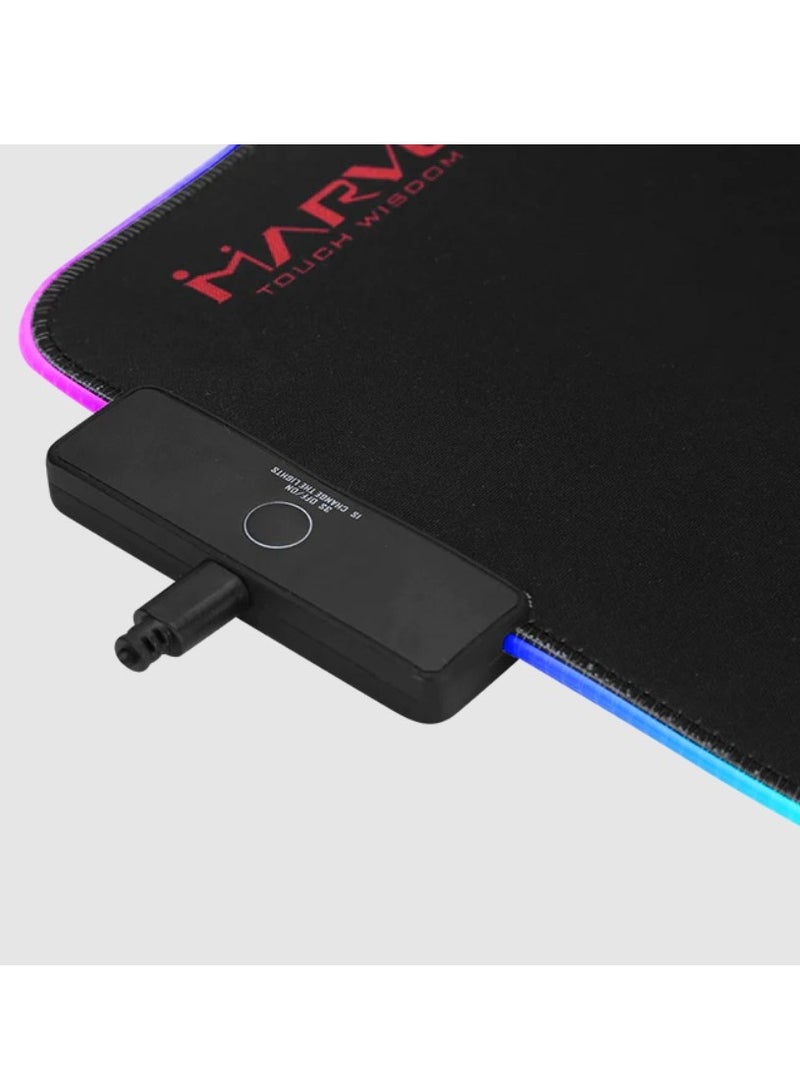 MARVO MG08 USB Gaming Mousepad with 3 RGB Effects Black