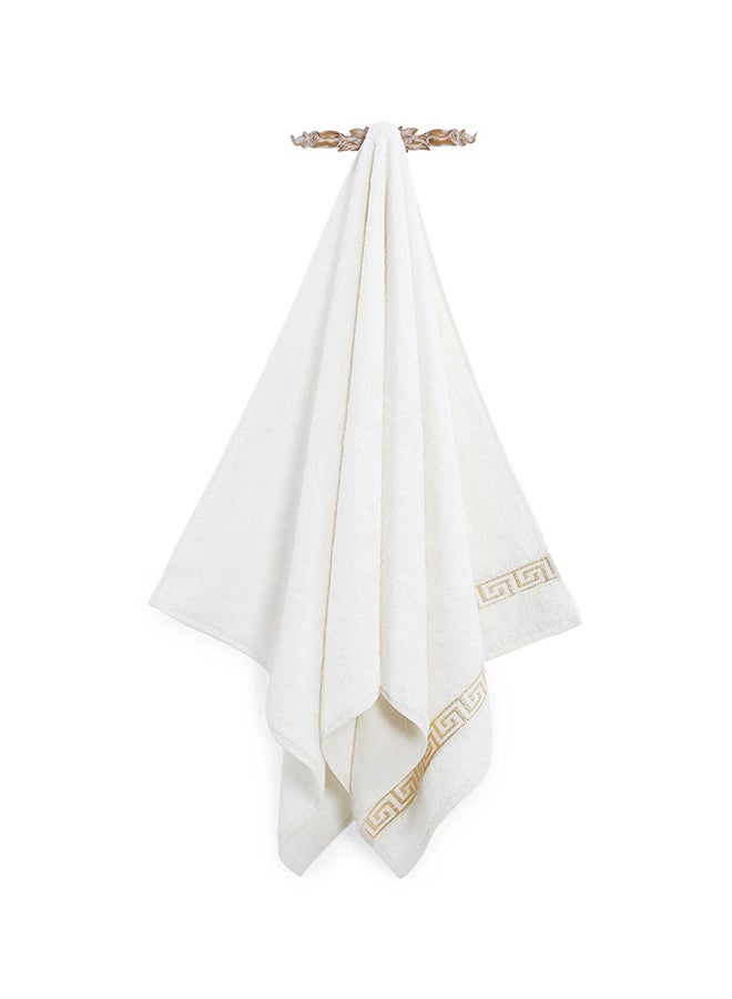 Medusa Bath Towel, Off White - 500 GSM, 70x140 cm