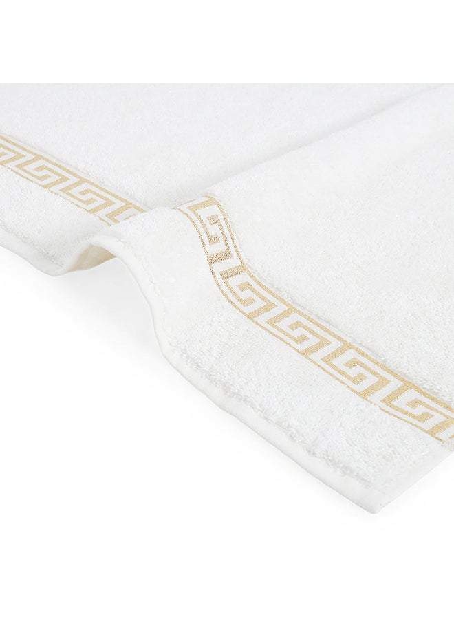 Medusa Bath Towel, Off White - 500 GSM, 70x140 cm