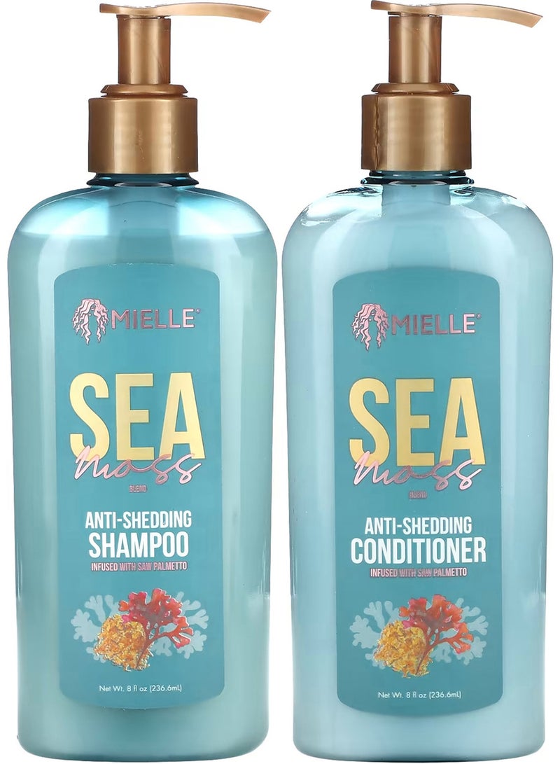 Sea Moss Blend Anti Shedding Shampoo And Conditioner Set