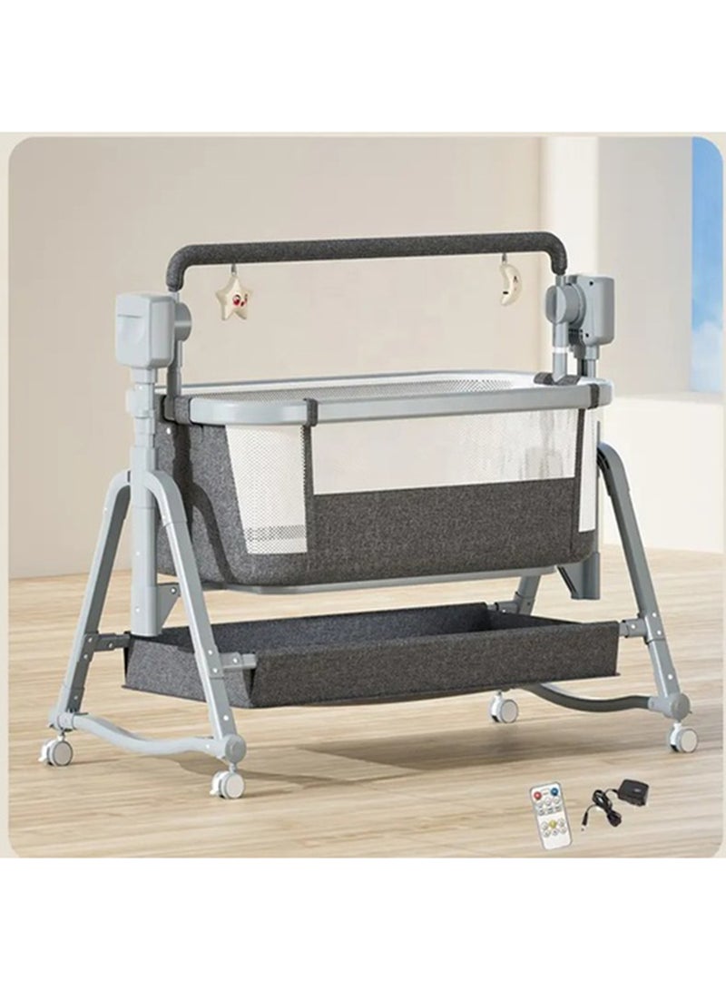Adjustable Baby Bassinet For Newborns And Nursing Mothers With Anti-Reflux Tilt And Cradle Mode