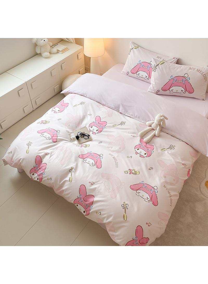 4-Piece My Melody Cotton Comfortable Set Fitted Sheet Set Children'S Day Gift Birthday Gift