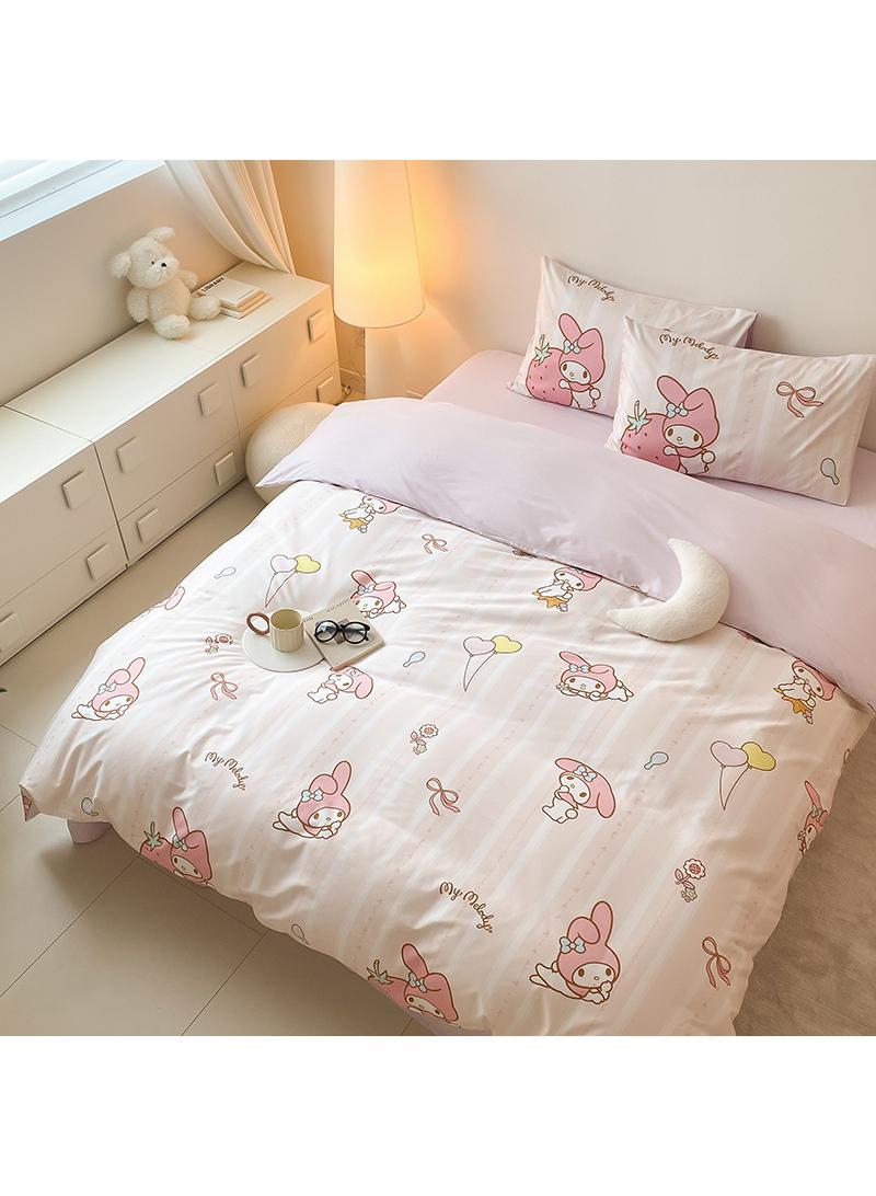 4-Piece My Melody Cotton Comfortable Set Fitted Sheet Set Children'S Day Gift Birthday Gift