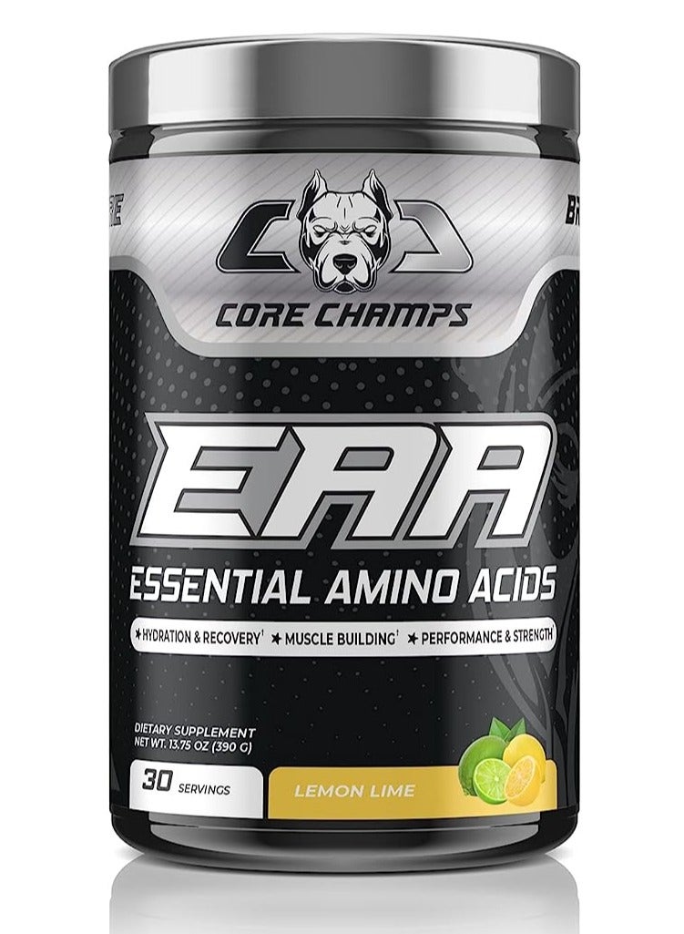 Core Champs EAA Essential Amino Acids, 405 grams, Lemon Lime flavor - 30 Servings