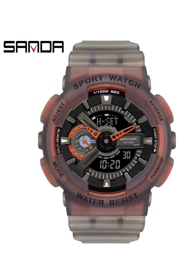 Fashionable Sports Waterproof Couple Electronic Watch