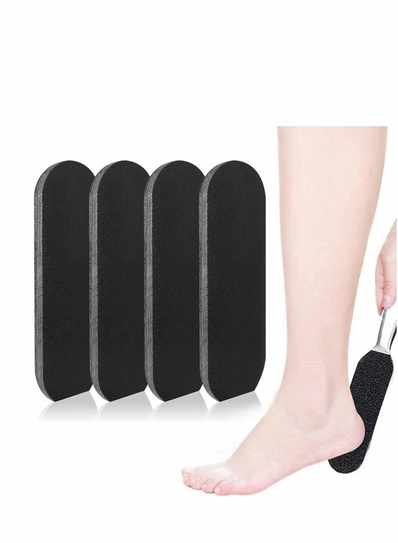 50 PCS Pedicure Sandpapers Replacement Pad, Foot Files Reusable Foot File Callus Remover Professional Abrasive Feet Rasp Foot Refill Pads for Hard Skin, Foot Exfoliate (Foot File Not Included)